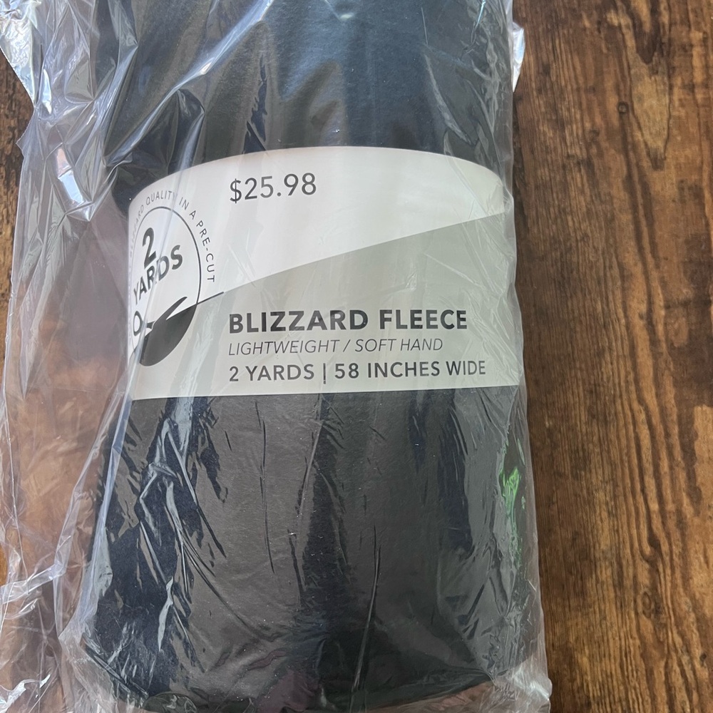 Blizzard Fleece Fabric - Black